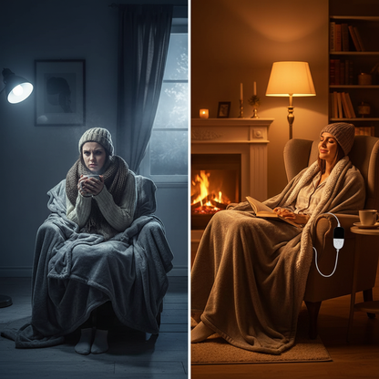 150x180cm Heated Blanket-Electric Blanket,Soft Heated Throw Blanket with 6 Heating Levels & 4 Hours auto-Off