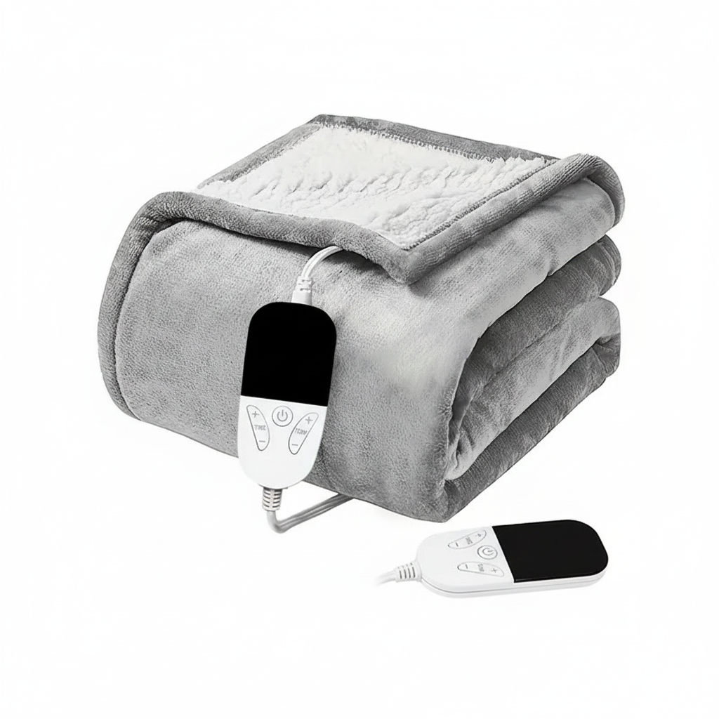 150x180cm Heated Blanket-Electric Blanket,Soft Heated Throw Blanket with 6 Heating Levels & 4 Hours auto-Off