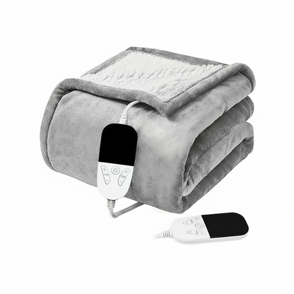 150x180cm Heated Blanket-Electric Blanket,Soft Heated Throw Blanket with 6 Heating Levels & 4 Hours auto-Off