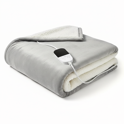 150x180cm Heated Blanket-Electric Blanket,Soft Heated Throw Blanket with 6 Heating Levels & 4 Hours auto-Off